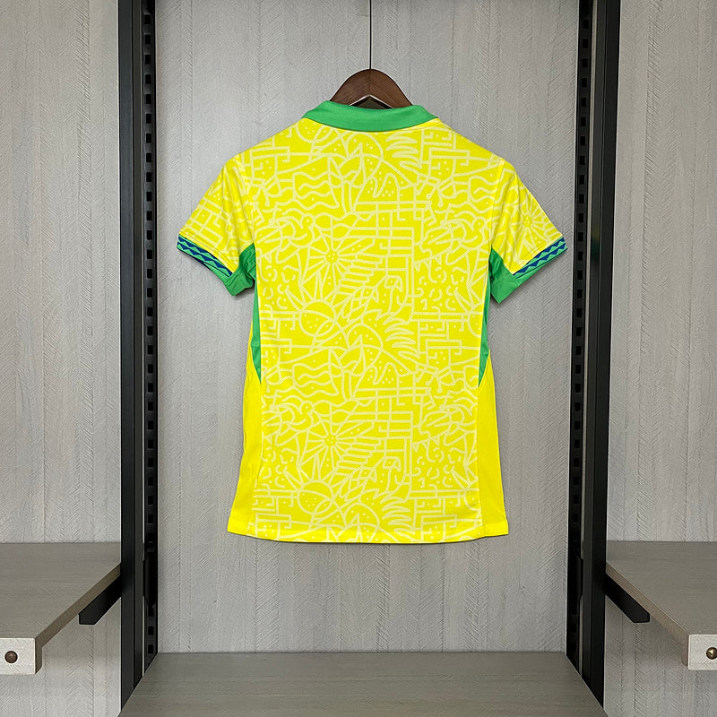 Camisa Feminina Brasil Home 24/25