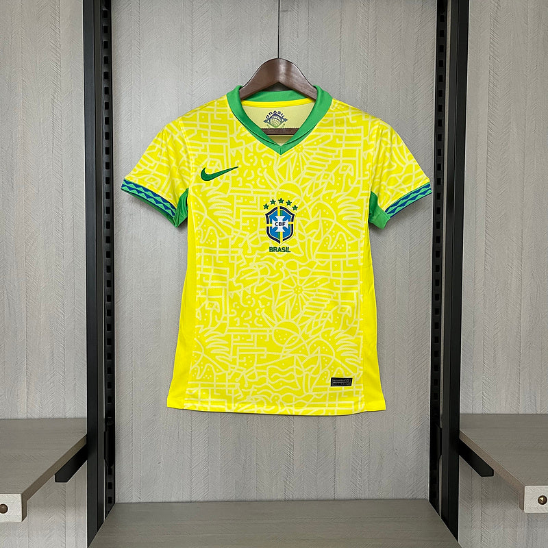 Camisa Feminina Brasil Home 24/25