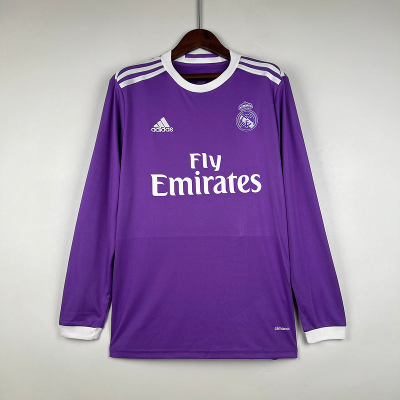 Camisa Real Madrid Retro Manga Larga Third 2016/17