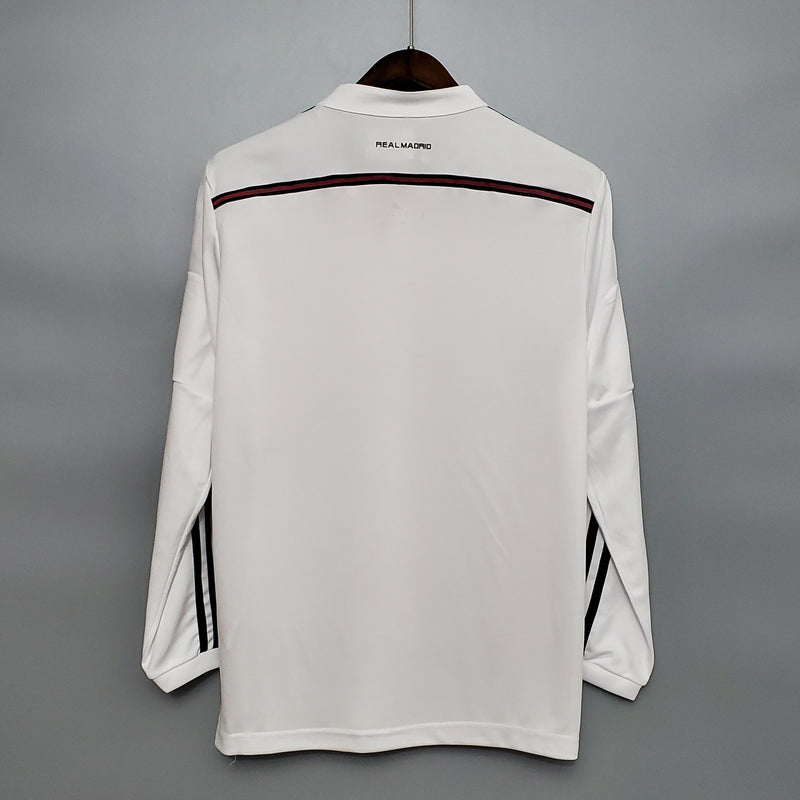 Camisa Real Madrid Retro Manga Larga Home 2014/15