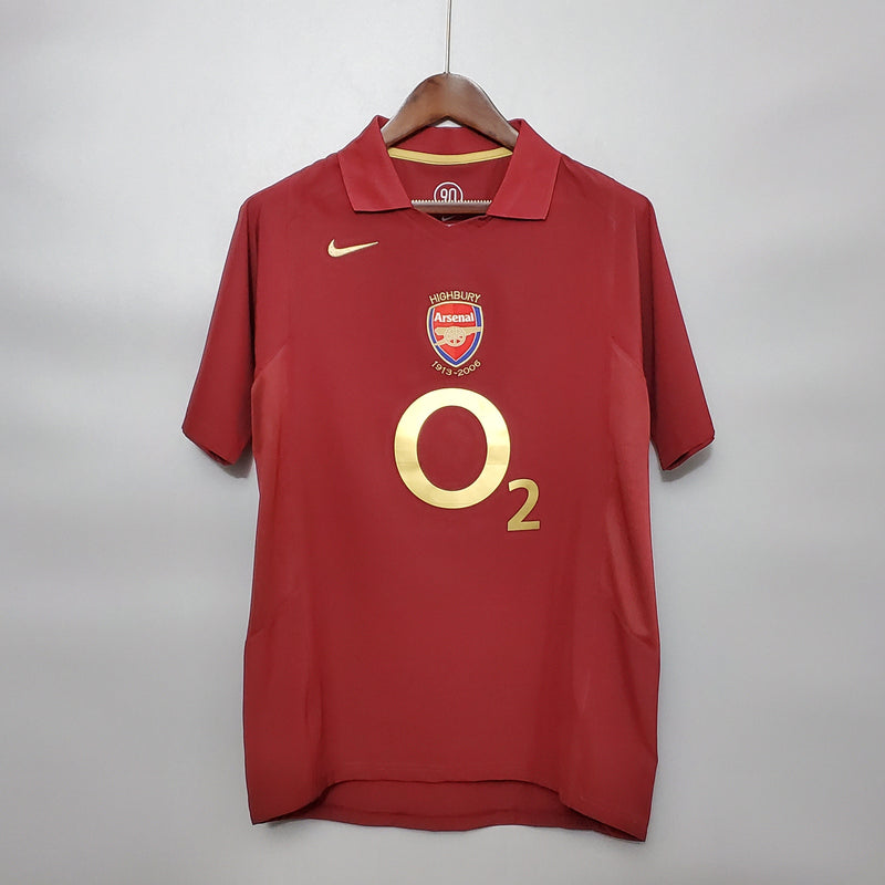 Camisa Arsenal Retro Home 2005/06