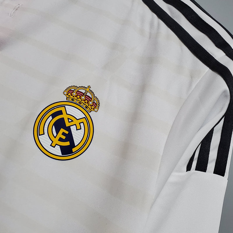 Camisa Real Madrid Retro Manga Larga Home 2014/15