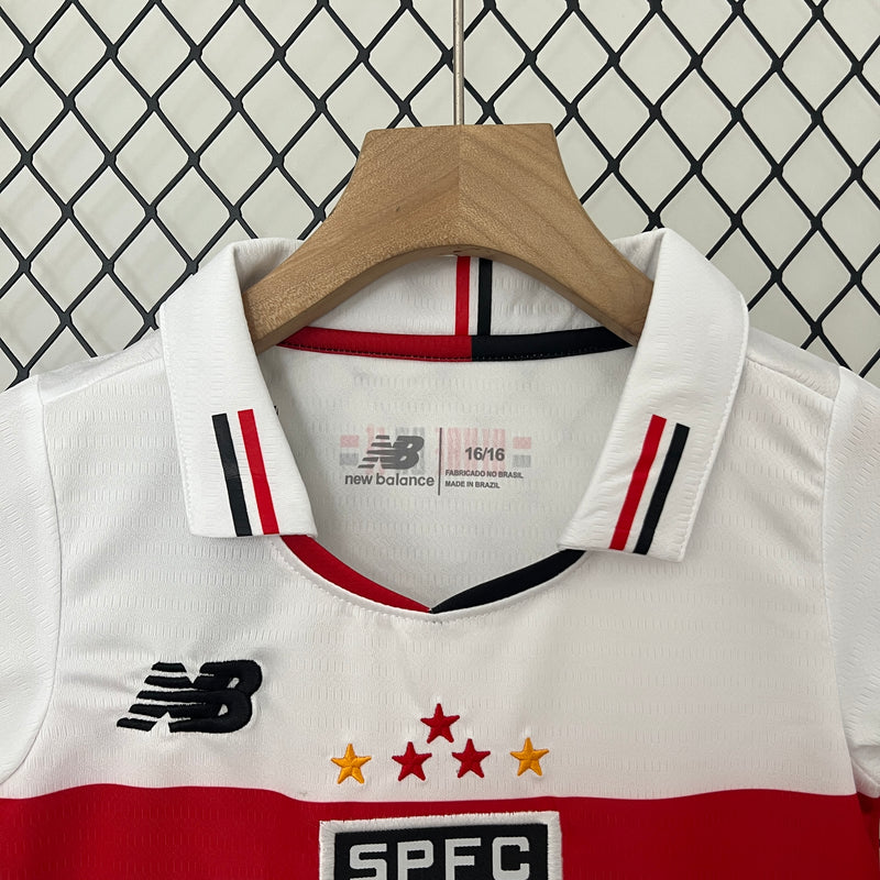 Camisa Infantil São Paulo Home 24/25