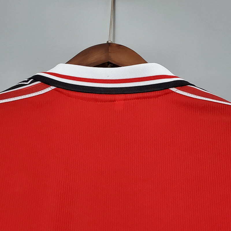 Camisa Manchester United Retro Manga Longa Home 1998/99