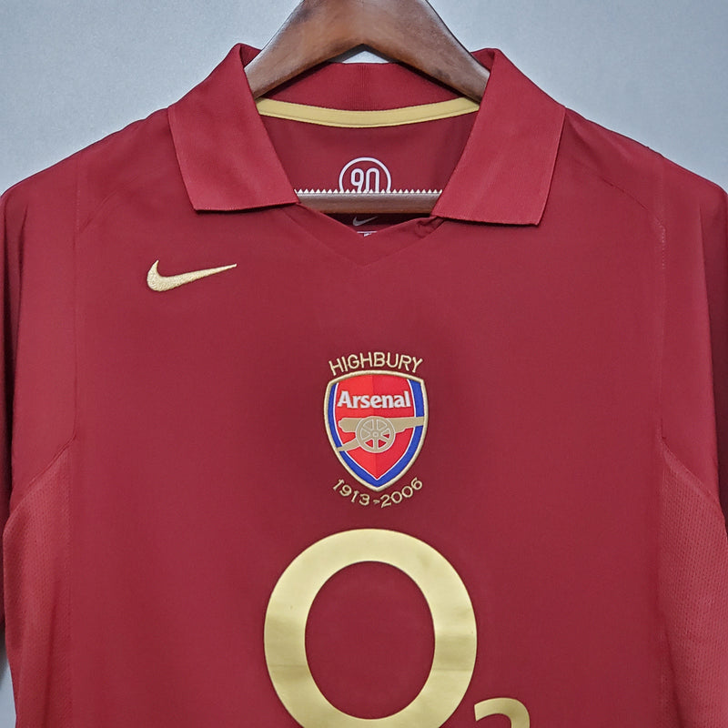Camisa Arsenal Retro Home 2005/06