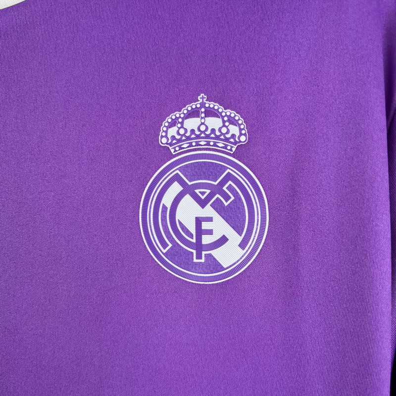 Camisa Real Madrid Retro Manga Larga Third 2016/17