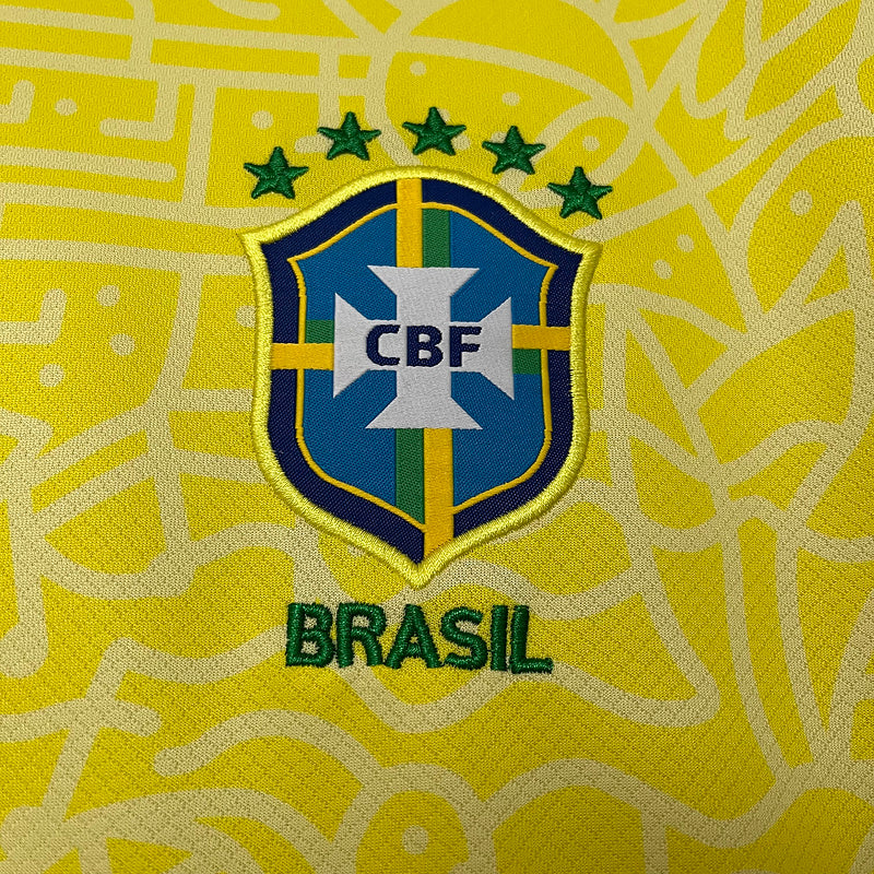 Camisa Feminina Brasil Home 24/25